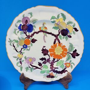 Masons Ironstone 2879 Antique Hizen Woodpigeon 10 1/2" Dinner Plate England GC